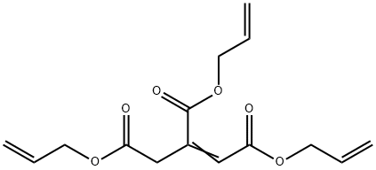 1-プロペン-1,2,3-トリカルボン酸トリアリル 化学構造式