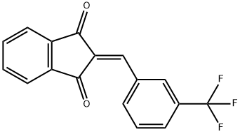 2-{[3-(trifluoromethyl)phenyl]methylene}-1H-indene-1,3(2H)-dione Structure