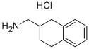C-(1,2,3,4-TETRAHYDRO-NAPHTHALEN-2-YL)-METHYLAMINE HYDROCHLORIDE 化学構造式
