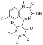 TEMAZEPAM-D5 Struktur