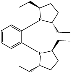 (+) -1,2-Бис [(2S, 5S) -2,5-диэтил-1-phospholanyl] бензол структура