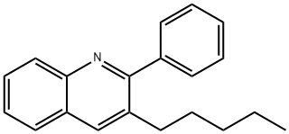 3-戊基-2-苯基喹啉, 136800-94-7, 结构式
