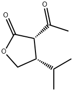 2(3H)-Furanone, 3-acetyldihydro-4-(1-methylethyl)-, cis- (9CI),136814-02-3,结构式