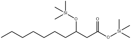 Trimethylsilyl 3-[(trimethylsilyl)oxy]decanoate 结构式