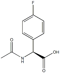 (S)-N-乙酰基-对氟苯基甘氨酸,136815-01-5,结构式