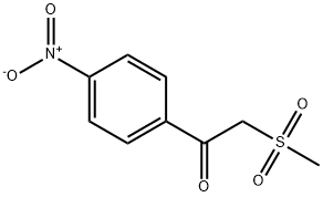 2-(甲基磺酰基)-1-(4-硝基苯基)乙酮 结构式