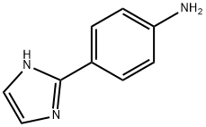 4-(1H-咪唑基-2-基)苯胺, 13682-33-2, 结构式