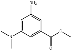 Benzoic acid, 3-amino-5-(dimethylamino)-, methyl ester (9CI),136825-35-9,结构式