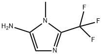 1-甲基-2-(三氟甲基)-1H-咪唑-5-胺,1368300-02-0,结构式