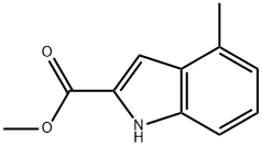 4-甲基-1H-吲哚-2-羧酸甲酯 结构式