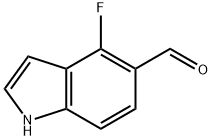 1H-Indole-5-carboxaldehyde, 4-fluoro- Structure