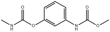N-[3-[(メチルカルバモイル)オキシ]フェニル]カルバミド酸メチル 化学構造式