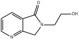 6-(2-羟乙基)-6,7-二氢-5H-吡咯并[3,4-B]吡啶-5-酮, 136842-80-3, 结构式