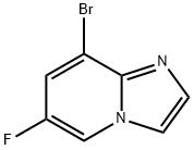 IMidazo[1,2-a]pyridine, 8-broMo-6-fluoro-,1368664-08-7,结构式