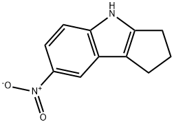 7-硝基-1,2,3,4-四氢环戊二烯并[B]吲哚, 13687-72-4, 结构式