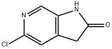 5-chloro-1,3-dihydro-2H-Pyrrolo[2,3-c]pyridin-2-one Struktur