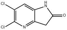 5,6-二氯-1H-吡咯并[3,2-B]吡啶-2(3H)-酮, 136888-26-1, 结构式