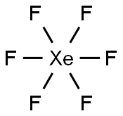 キセノンヘキサフルオリド 化学構造式