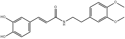 (E)-3-(3,4-Dihydroxyphenyl)-N-(3,4-dimethoxyphenethyl)propenamide,136944-24-6,结构式