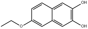 6-エトキシナフタレン-2,3-ジオール 化学構造式