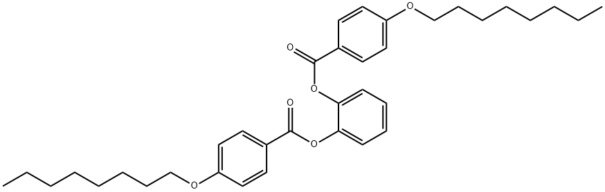 1,2-phenylene bis(4-(octyloxy)benzoate) 化学構造式