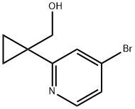 (1-(4-broMopyridin-2-yl)cyclopropyl)Methanol Struktur