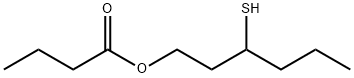 酪酸3-メルカプトヘキシル 化学構造式