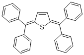 2,5-Bis(diphenylmethylene)-2,5-dihydrothiophene Struktur