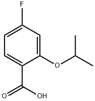 4-Fluoro-2-isopropoxybenzoic acid Structure