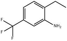 2-エチル-5-(トリフルオロメチル)ベンゼンアミン 化学構造式