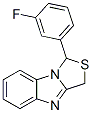 1H,3H-Thiazolo[3,4-a]benzimidazole, 1-(3-fluorophenyl)-,136994-90-6,结构式