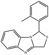 1H,3H-Thiazolo[3,4-a]benzimidazole, 1-(2-methylphenyl)- 结构式