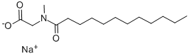 月桂酰肌氨酸钠, 137-16-6, 结构式