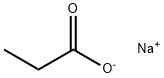 Sodium propionate Struktur
