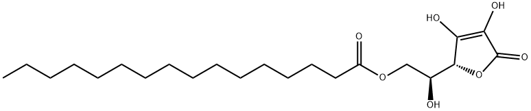6-O-パルミトイル-L-アスコルビン酸 化学構造式
