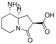 2-Indolizinecarboxylicacid,8-aminooctahydro-3-oxo-,[2R-(2alpha,8beta,8abeta)]-(9CI),137002-58-5,结构式