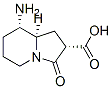 2-Indolizinecarboxylicacid,8-aminooctahydro-3-oxo-,[2S-(2alpha,8alpha,8aalpha)]-(9CI) Struktur