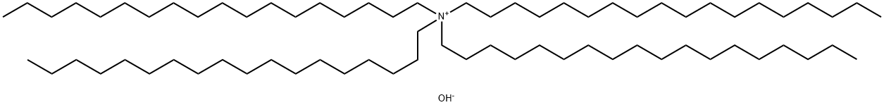 TETRAOCTADECYLAMMONIUM HYDROXIDE 化学構造式
