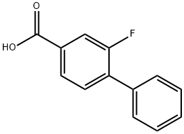 2-氟联苯基-4-羧酸, 137045-30-8, 结构式