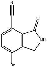 7-broMo-3-oxoisoindoline-4-carbonitrile Struktur