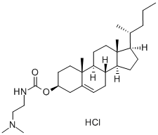 3â[N-(N'',N''-Dimethylaminoethane)-carbamoyl]cholesterol Struktur