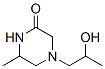 Piperazinone, 4-(2-hydroxypropyl)-6-methyl- (9CI) Structure