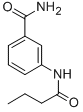 3-(N-butyrylamino)benzamide 结构式