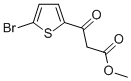 5-BROMO-BETA-OXO-2-THIOPHENEPROPANOIC ACID METHYL ESTER Structure