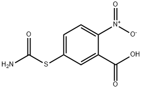 2-nitro-5-thiocarbamylbenzoic acid Structure