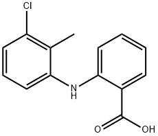 N-(3-Chloro-ortho-tolyl) anthranilic acid Structure