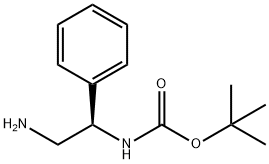 (S)-N-(2-氨基-1-苯基乙基)氨基甲酸叔丁酯,137102-65-9,结构式