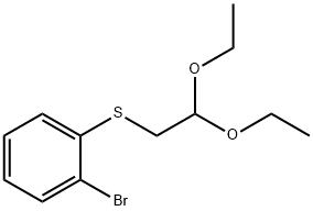 1-BROMO-2-(2,2-DIETHOXY-ETHYLSULFANYL)-BENZENE 化学構造式