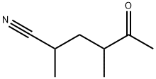 Hexanenitrile, 2,4-dimethyl-5-oxo- (9CI) Struktur