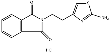 2-氨基-4-[(2-N-苯二甲酰亚氨基)乙基]噻唑盐酸盐,137118-00-4,结构式